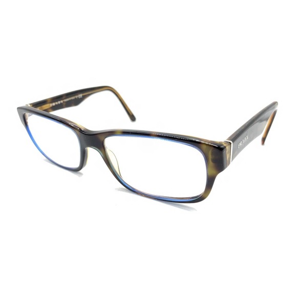 Prada VPR 16M ZXH-1O1 Blue Brown Tortoise Eyeglasses Frames 53-16 140 Italy - Picture 8 of 12